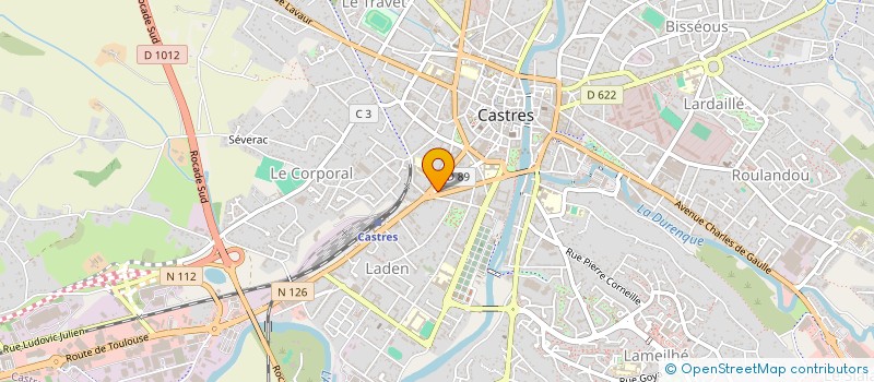 localisation de l'entreprise MADAME CLARA JOVER  CASTRES