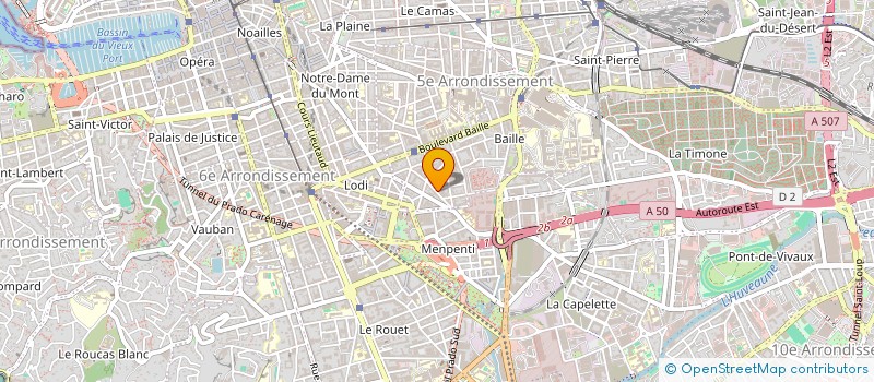 localisation de l'entreprise MADAME CLARA JUAN à MARSEILLE