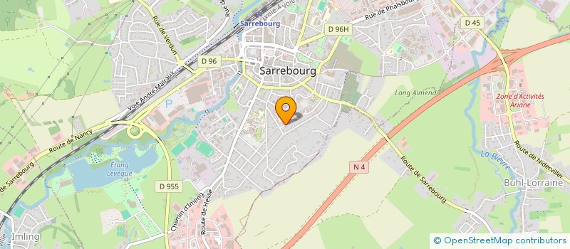 localisation de l'entreprise MADAME CLARA JUNG  SARREBOURG