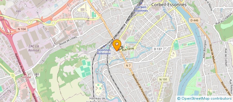 localisation de l'entreprise MADAME CLARA KHOCHAFIAN à CORBEIL-ESSONNES