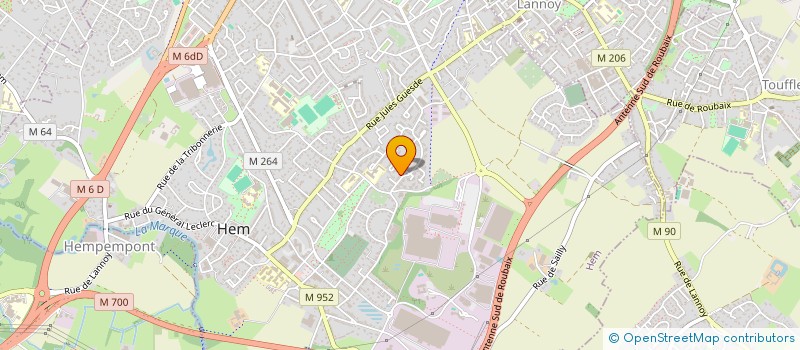 localisation de l'entreprise MADAME CLARA KOSTRZEWA  HEM