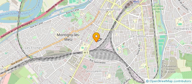 localisation de l'entreprise MADAME CLARA KREMER  METZ