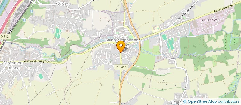 localisation de l'entreprise MADAME CLARA LABOURE  SAINT-SYMPHORIEN-D'OZON