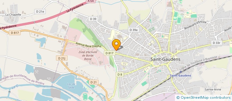 localisation de l'entreprise MADAME CLARA LAFARGUE  SAINT-GAUDENS