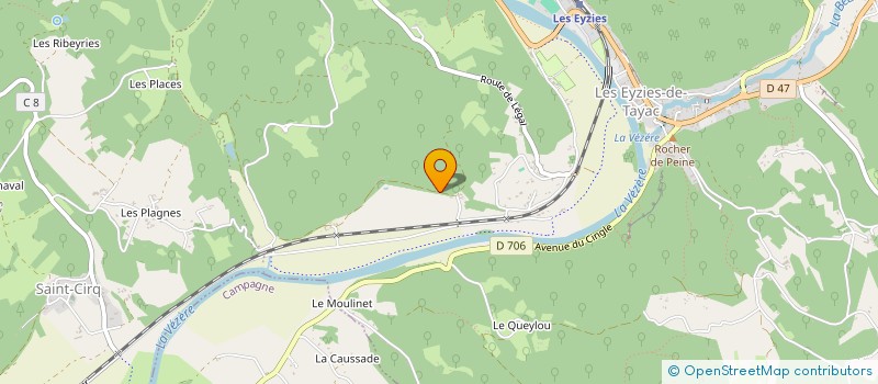 localisation de l'entreprise MADAME CLARA LAIGNELOT  LES EYZIES