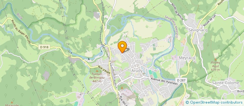 localisation de l'entreprise MADAME CLARA LATAPIE  ARUDY