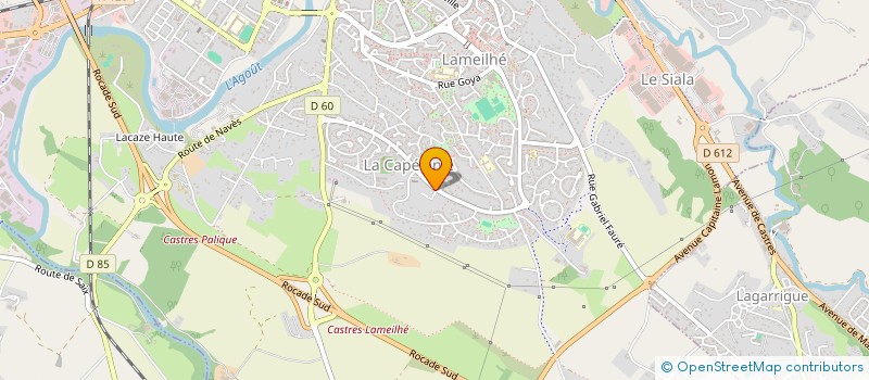 localisation de l'entreprise MADAME CLARA LAURENT  CASTRES