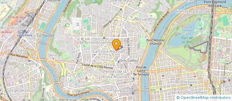 localisation de l'entreprise MADAME CLARA LAVERGNE  LYON