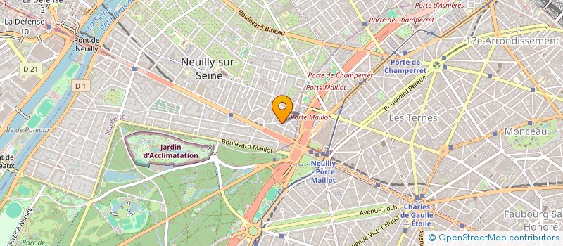 localisation de l'entreprise MADAME CLARA LE BOUAR à NEUILLY-SUR-SEINE