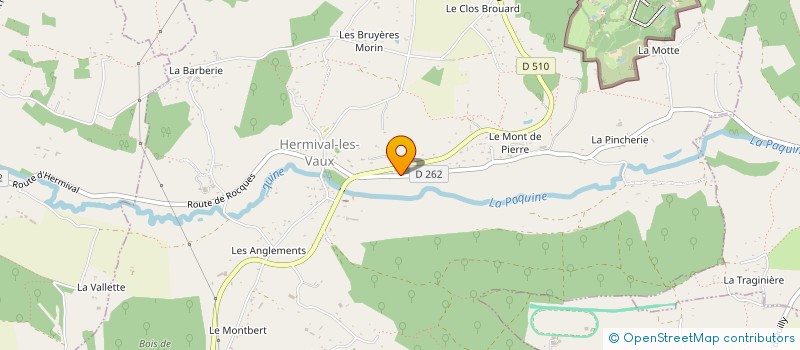 localisation de l'entreprise MADAME CLARA LEROUX  HERMIVAL-LES-VAUX