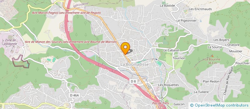 localisation de l'entreprise MADAME CLARA LOPEZ  LA BOUILLADISSE