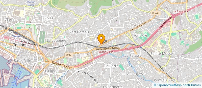 localisation de l'entreprise MADAME CLARA LOPEZ  TOULON