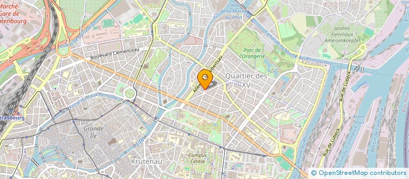 localisation de l'entreprise MADAME CLARA LOUX  STRASBOURG