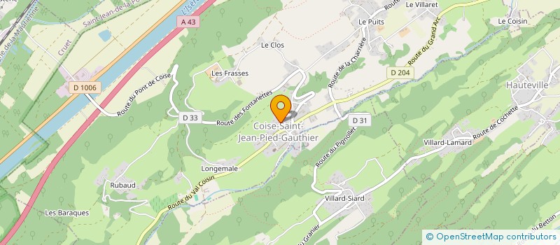 localisation de l'entreprise MADAME CLARA LYONNAZ  COISE-SAINT-JEAN-PIED-GAUTHIER