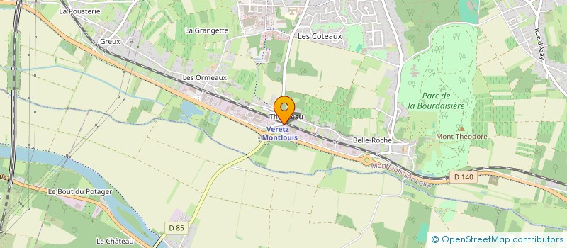 localisation de l'entreprise MADAME CLARA MAGNIEN  MONTLOUIS-SUR-LOIRE