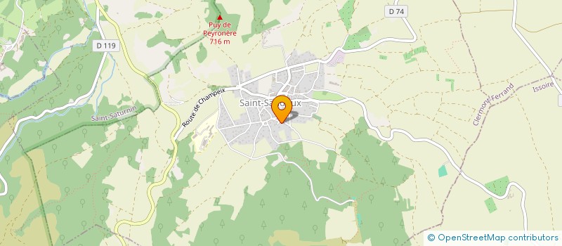 localisation de l'entreprise MADAME CLARA MALAGNOUX  SAINT-SANDOUX