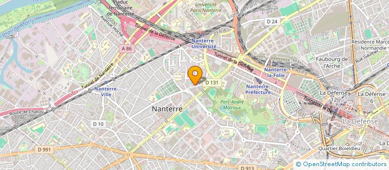 localisation de l'entreprise MADAME CLARA MARAVALHAS à NANTERRE