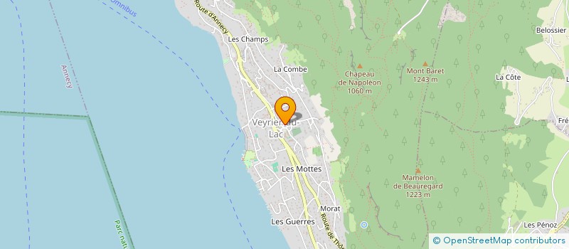 localisation de l'entreprise MADAME CLARA MARCETEAU  VEYRIER-DU-LAC