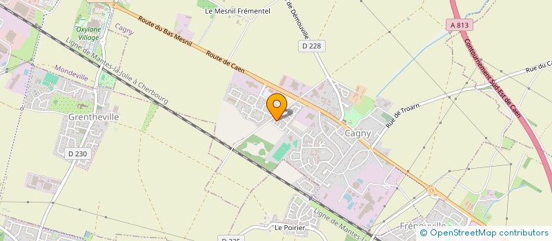 localisation de l'entreprise MADAME CLARA MARESQ  CAGNY