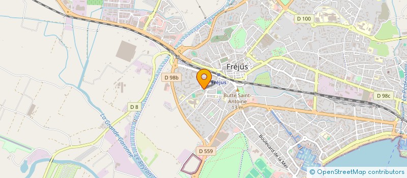 localisation de l'entreprise MADAME CLARA MARIE EMMA BONFANTI à FREJUS