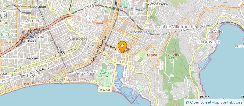 localisation de l'entreprise MADAME CLARA MARSILI à NICE