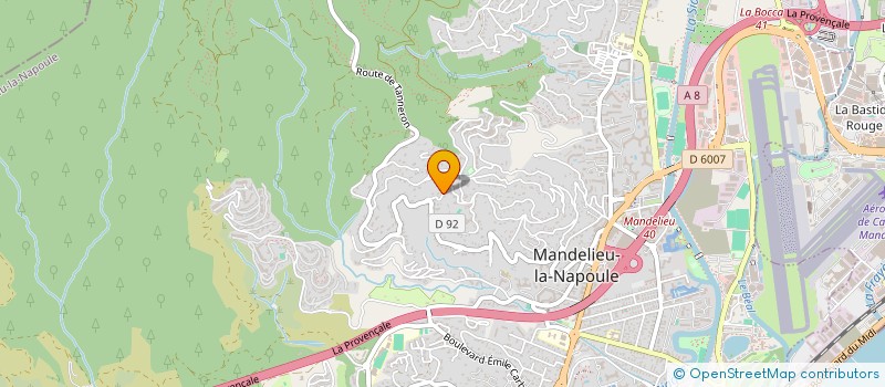 localisation de l'entreprise MADAME CLARA MATLOWSKI  MANDELIEU-LA-NAPOULE