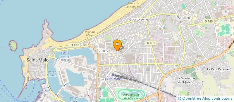 localisation de l'entreprise MADAME CLARA MENARD  SAINT-MALO