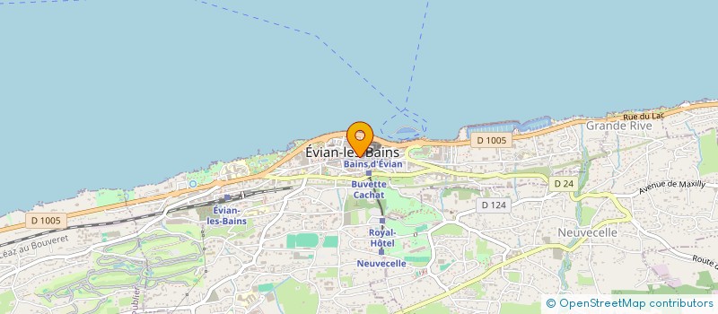 localisation de l'entreprise MADAME CLARA MENARD  EVIAN-LES-BAINS