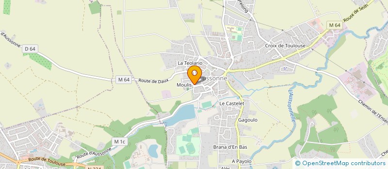 localisation de l'entreprise MADAME CLARA MERQUIOL à AUSSONNE