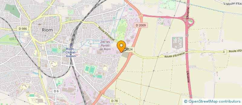 localisation de l'entreprise MADAME CLARA MEYER  RIOM