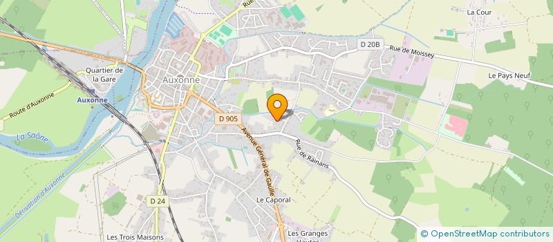 localisation de l'entreprise MADAME CLARA MIAU  AUXONNE