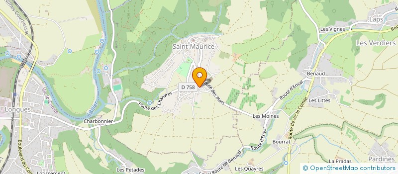 localisation de l'entreprise MADAME CLARA MICHARD  SAINT-MAURICE