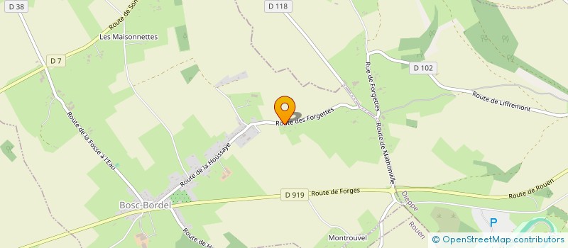 localisation de l'entreprise MADAME CLARA MICHEL  BOSC-BORDEL