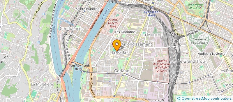 localisation de l'entreprise MADAME CLARA MICHEL  LYON