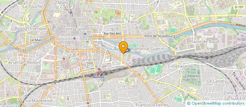 localisation de l'entreprise MADAME CLARA MILLET--URBAN  RENNES