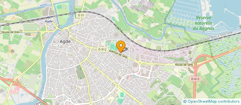 localisation de l'entreprise MADAME CLARA MOKRI  AGDE