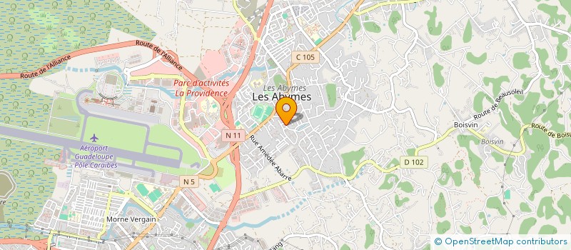 localisation de l'entreprise MADAME CLARA MONGIN à LES ABYMES