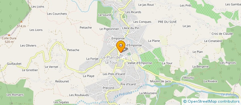 localisation de l'entreprise MADAME CLARA MONK  LE PLAN-DE-LA-TOUR