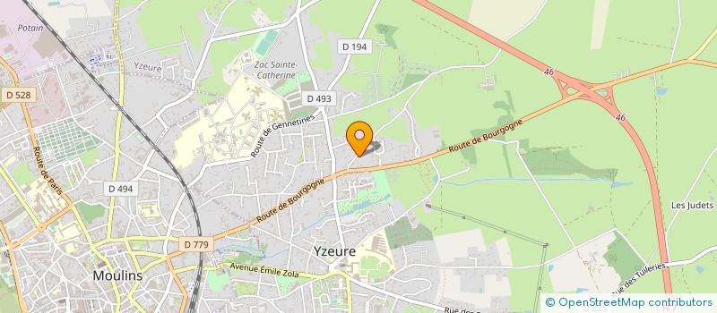 localisation de l'entreprise MADAME CLARA MORISSET à YZEURE
