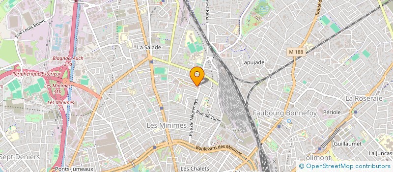 localisation de l'entreprise MADAME CLARA MOTTIER  TOULOUSE