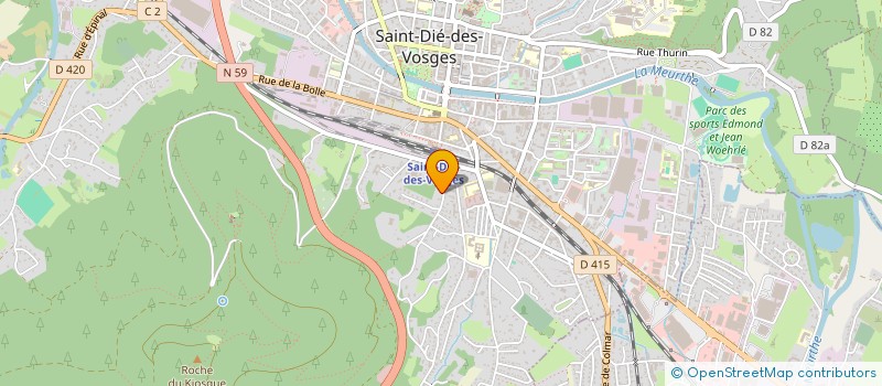 localisation de l'entreprise MADAME CLARA MOUGEL à SAINT-DIE-DES-VOSGES