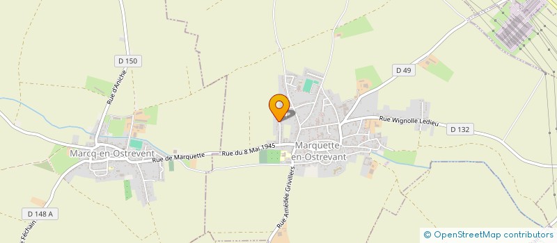 localisation de l'entreprise MADAME CLARA MOUTON  MARQUETTE-EN-OSTREVANT