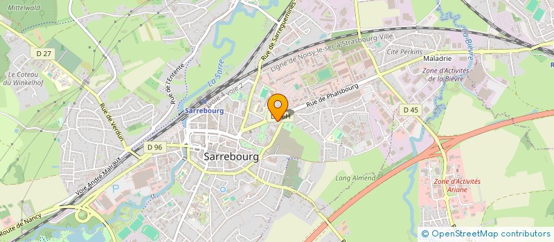 localisation de l'entreprise MADAME CLARA NEUMANN à SARREBOURG