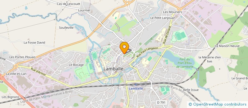 localisation de l'entreprise MADAME CLARA NIZON  LAMBALLE-ARMOR