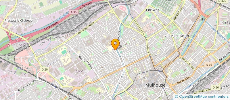 localisation de l'entreprise MADAME CLARA ODAYMI  MULHOUSE