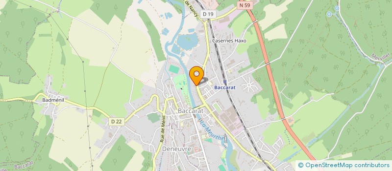 localisation de l'entreprise MADAME CLARA OTT  BACCARAT