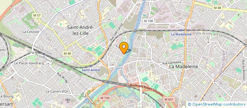 localisation de l'entreprise MADAME CLARA OUCAMA à SAINT-ANDRE-LEZ-LILLE