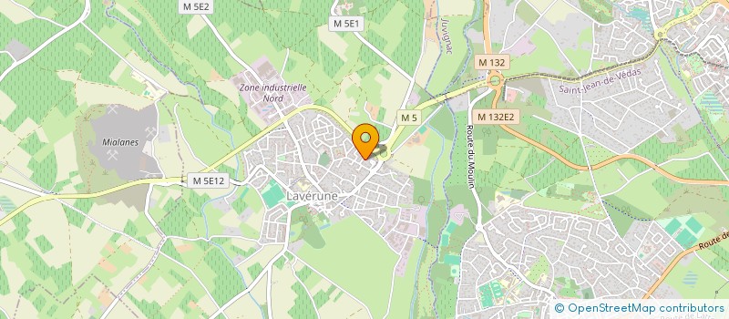 localisation de l'entreprise MADAME CLARA OUDINOT  LAVERUNE