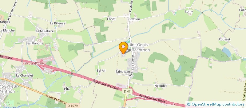 localisation de l'entreprise MADAME CLARA PAJAZITI  SAINT-GENIS-SUR-MENTHON