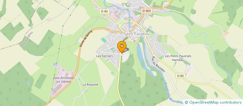 localisation de l'entreprise MADAME CLARA PARLOT  SAINT-FARGEAU